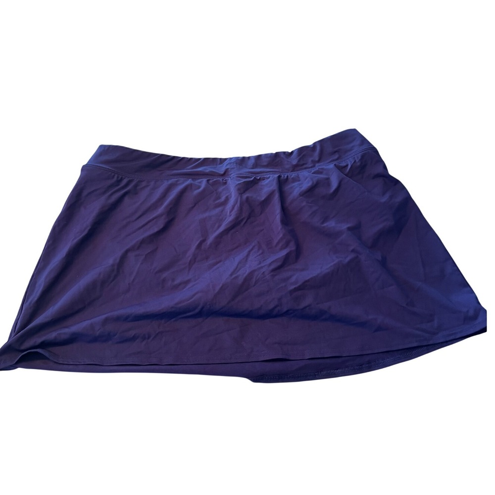 Lands End Purple 18‎ Swim Skirt Beach Summer Bottoms athletic plus size